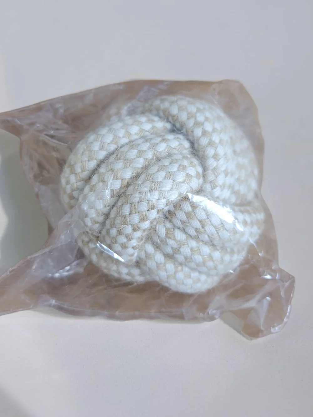 Natural Cotton Rope Ball Dog Toy
